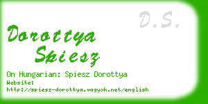 dorottya spiesz business card